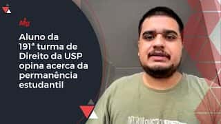 Erick Araújo, aluno da 1ª turma cotista de Direito da USP, opina acerca da permanência estudantil