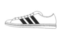  (Imagem: Registro nº 826054978 concedido na classe 25 (calçados, tênis para uso esportivo e calçados para uso informal) de titularidade da Adidas AG)
