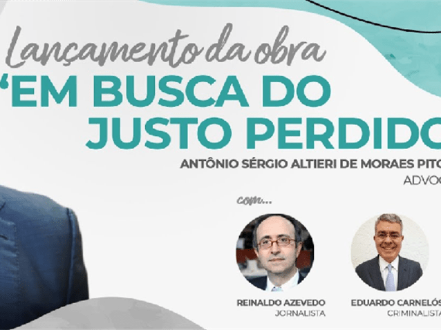 Antônio Sérgio de Moraes Pitombo lança nova obra dia 23/11 Antônio Sérgio de Moraes Pitombo lança nova obra dia 23/11