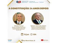 OAB/SP promove o debate "A Constituição: 34 anos depois"