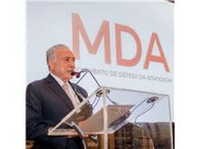 Michel Temer é homenageado com a "Medalha MDA"