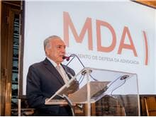 Michel Temer é homenageado com a "Medalha MDA"