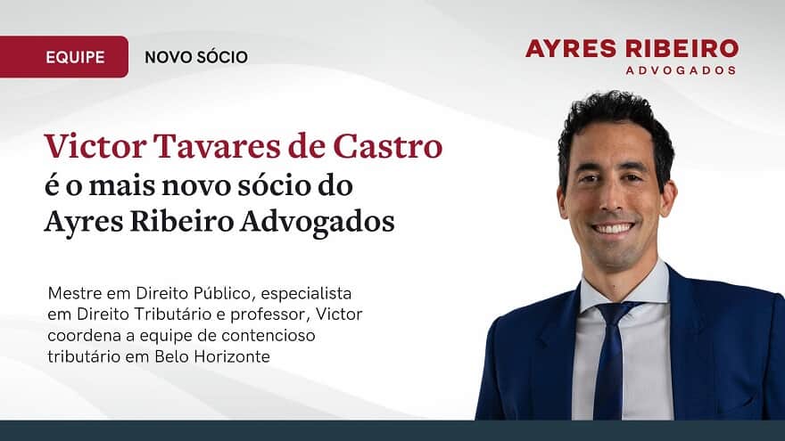 Victor Tavares de Castro é o novo sócio de Ayres Ribeiro Advogados (Imagem: Divulgação Ayres Ribeiro Advogados)