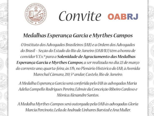  (Imagem: IAB - Instituto dos Advogados Brasileiros)