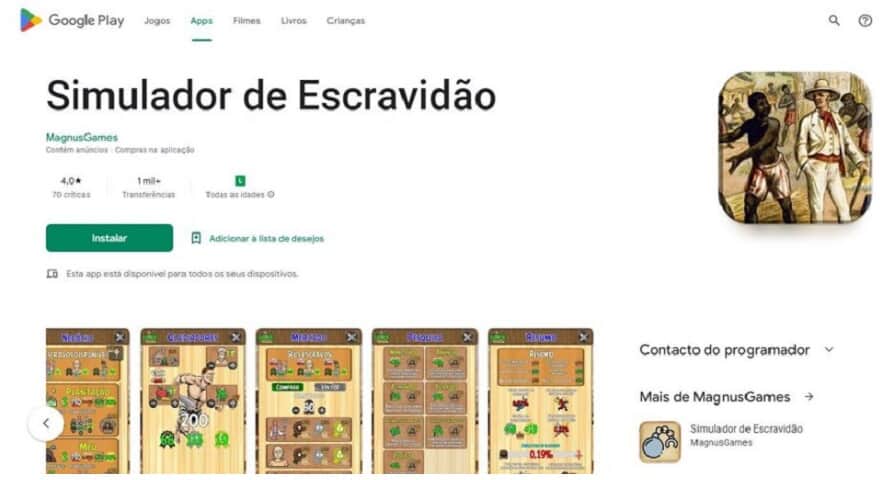 Educafro cobra R$ 100 mi do Google por jogo que simula escravidão