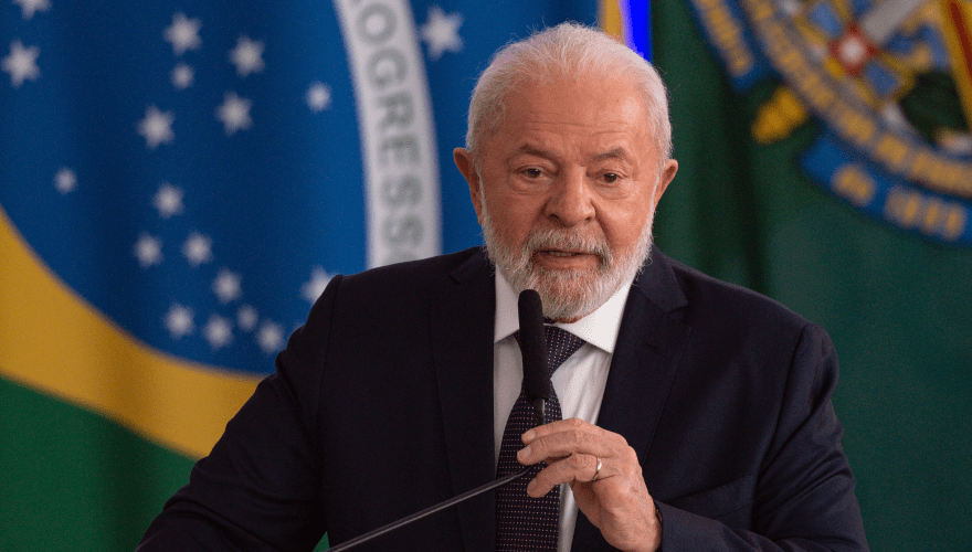 Presidente Lula durante anúncio do PAS - Programa de Ação na Segurança. (Imagem: Marcelo Camargo/Agência Brasil)