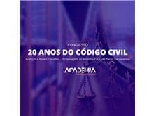 Congresso "20 anos do Código Civil Brasileiro" acontece esta semana