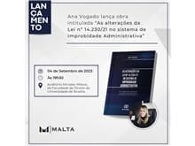 Ana Vogado lança livro sobre Improbidade Administrativa