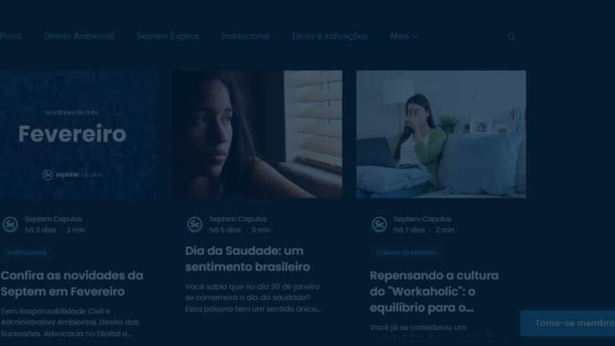 Blog da Septem (Imagem: Divulgação Septem Capulus )