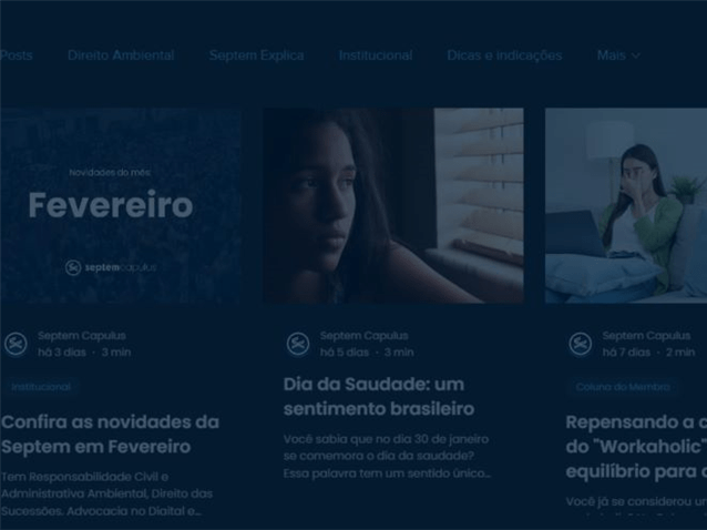 Blog da Septem (Imagem: Divulgação Septem Capulus )