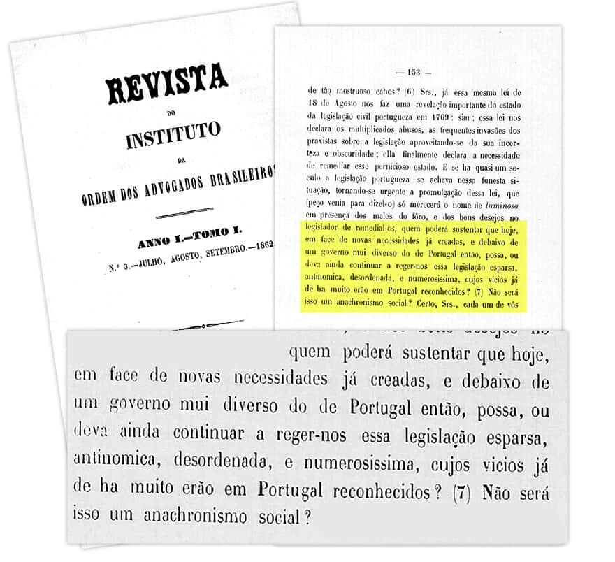  (Imagem: Revista do Instituto da OAB/1862)