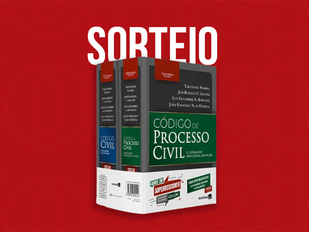 Sorteio Especial "Combo Código Civil + Código de Processo Civil - Theotonio Negrão" (Imagem: Arte Migalhas)