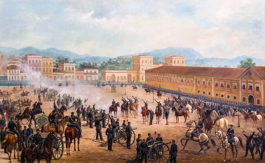  (Imagem: Reprodução da obra Proclamação da República de Benedito Calixto)