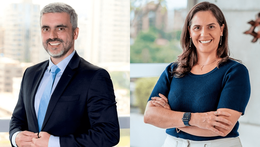 Henrique Reis e Maria Beatriz Grella Vieira, novos sócios do Demarest Advogados. (Imagem: Divulgação)
