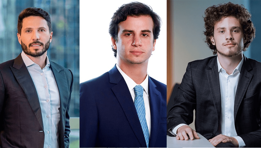 Rafael Erlinger, Antonio Carlos Amorim Castello Branco e Giulio Benedetti. (Imagem: Divulgação)