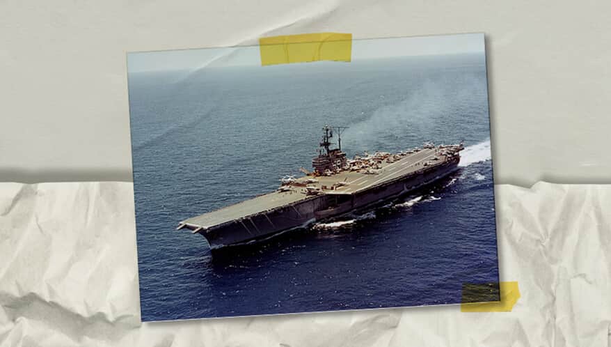 (Imagem: USS Forrestal/Arte Migalhas)