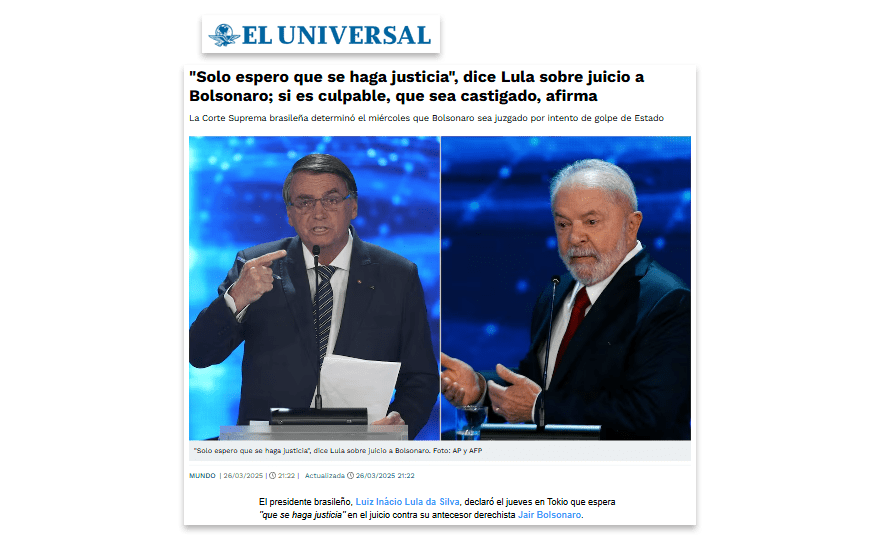  (Imagem: Reprodução/El Universal)