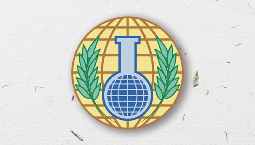  (Imagem: Organização para a Proibição de Armas Químicas/Arte Migalhas)