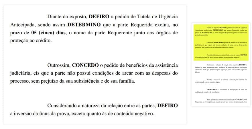  (Imagem: Decisão judicial)