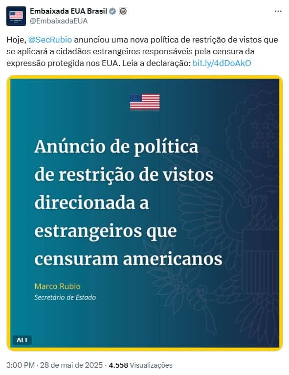  (Imagem: Reprodução/X)