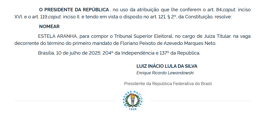  (Imagem: Reprodução/DOU)