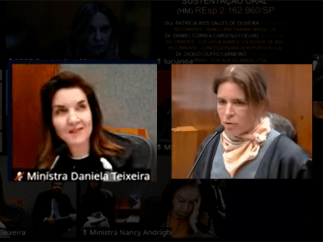  (Imagem: Filha assiste mãe sustentar no STJ e ministra cita experiência pessoal)