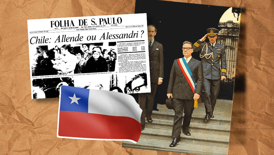  (Imagem: Folha de São Paulo/Biblioteca del Congreso Nacional de Chile/Arte Migalhas)