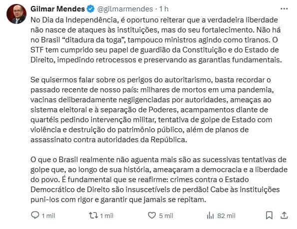  (Imagem: Reprodução / X)