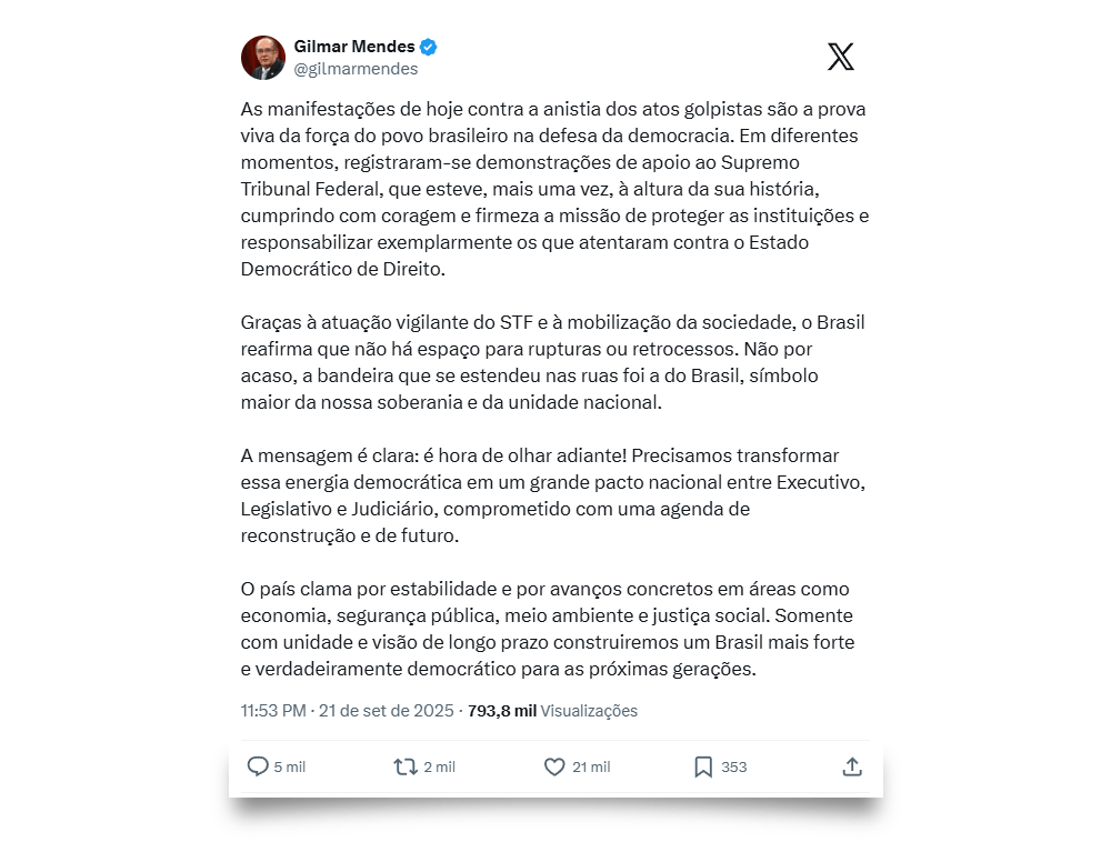 (Imagem: Repredução/X)