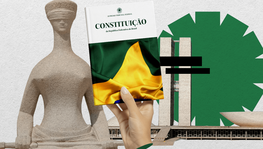 Constituição completa 37 anos sob cobranças do STF ao Congresso.  (Imagem: Arte Migalhas)