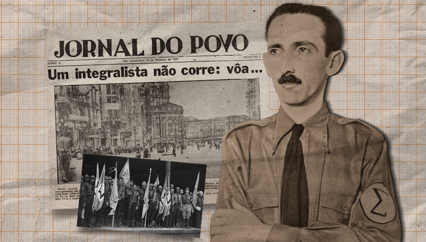  (Imagem: Jornal do Povo/Memorial da Democracia/Revista Anauê/Arte Migalhas)