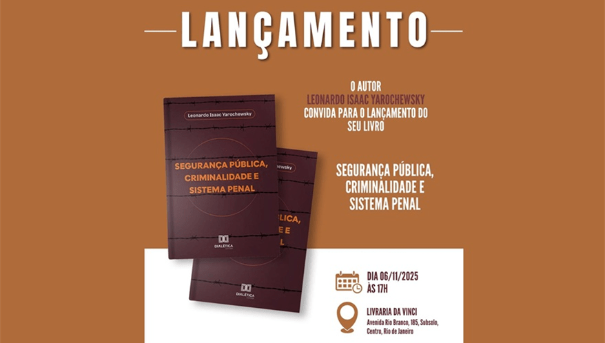 Lançamento será dia 6/11, no RJ. (Imagem: Divulgação)
