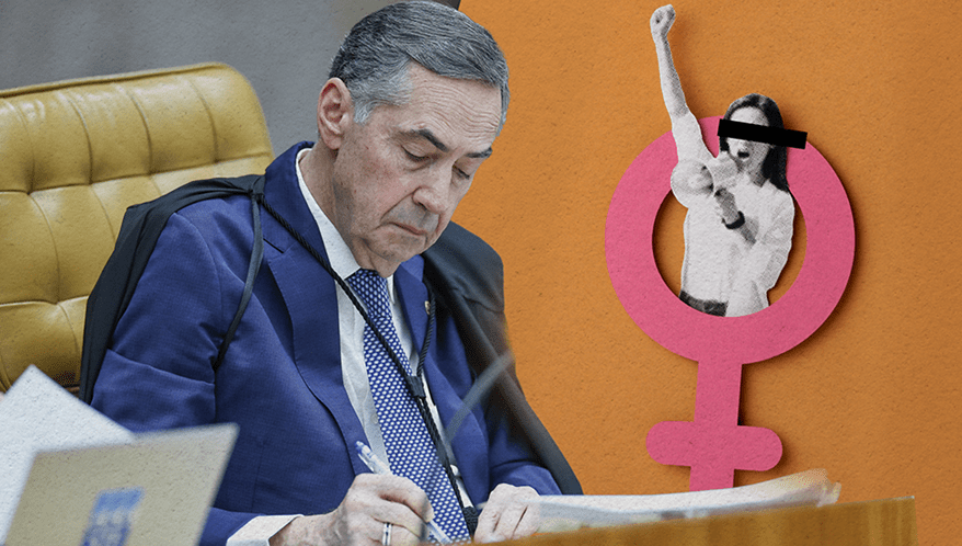 Barroso deixará voto no caso do aborto antes de se aposentar.  (Imagem: Antonio Augusto/STF | Arte Migalhas)