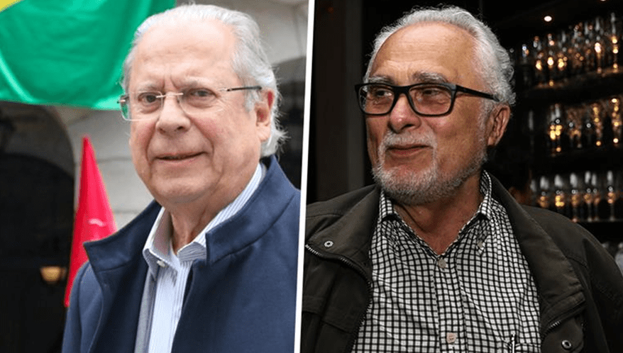 José Dirceu e José Genoíno foram excluídos de ação de improbidade relacionada ao mensalão.  (Imagem: Wagner Origenes/Ato Press/Folhapress | Zanone Fraissat/Folhapress)