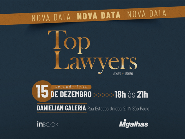 Lançamento acontece dia 15/12, em SP. (Imagem: Migalhas/Redação)