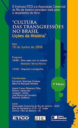 Lançamento de obra "Cultura das Transgressões no Brasil"