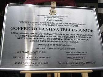Prédio ocupado pela Ordem paulista recebe o nome do Mestre Goffredo da Silva Telles Jr.