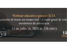 Webinar educativo gratuito ILTA: Lançamento de horas em tempo real nos escritórios de advocacia
