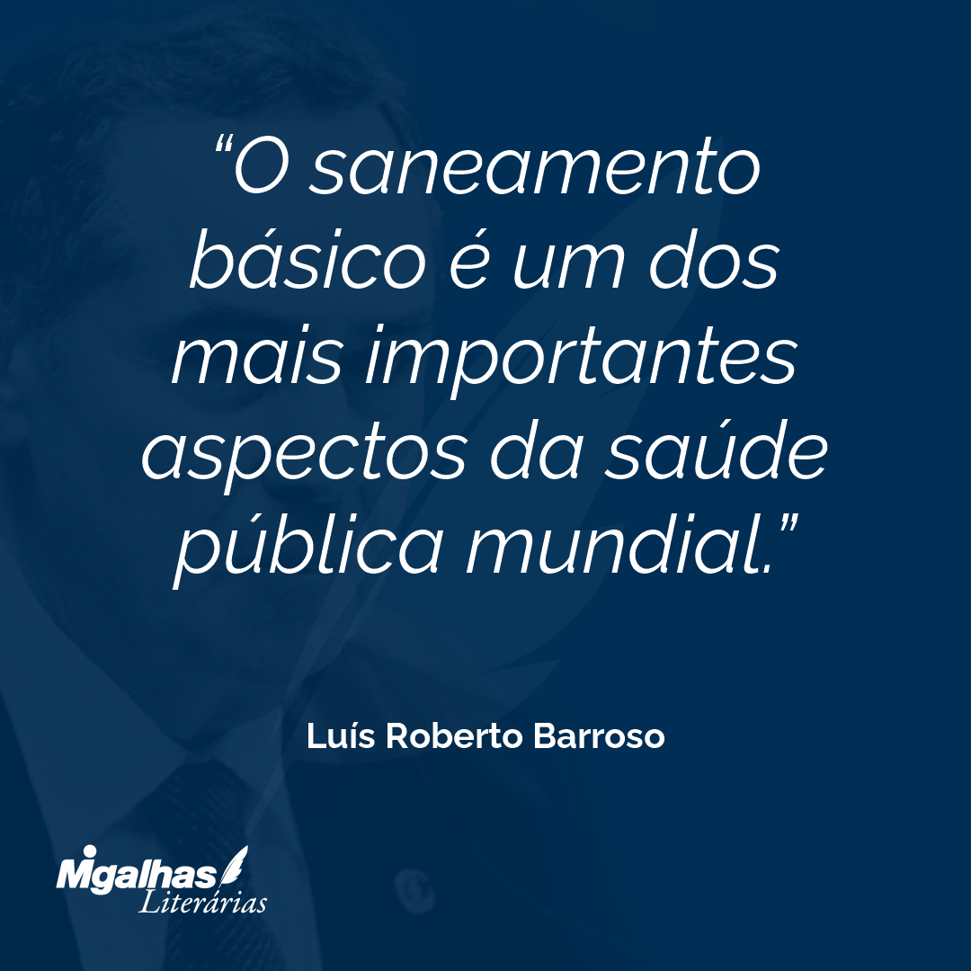 O saneamento básico é um dos mais importantes aspectos da saúde pública mundial.